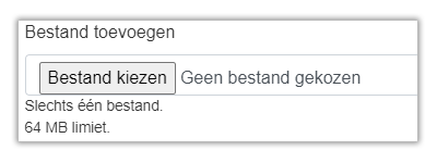 Media manager, bestand toevoegen
